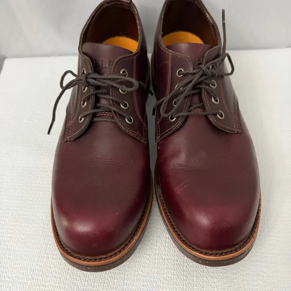Chippewa & L.L. Bean Shoes Mens 10 EE Cordovan Oxblood Oxford Vibram Leather
